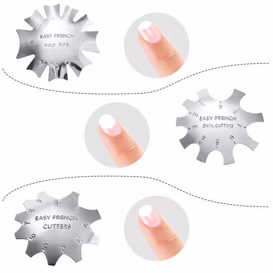 Cortador de unhas ferramenta estêncil sorriso forma trimmer clipper estilo formas manicure ferramentas da arte do prego
